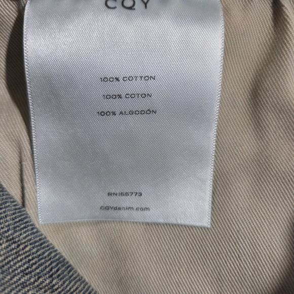 CQY For Anthropology Vintage Roll Up Jean Shorts Wms Sz 26 NWT Charming - Picture 11 of 11